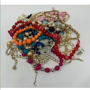 Costume Jewelry Pearl Necklace Multicolor Vintage